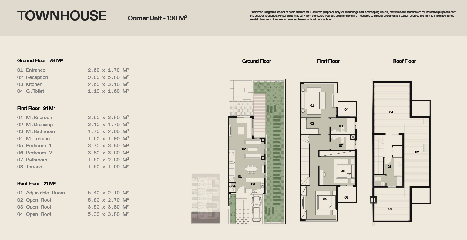 Floor plan for townhouse at The Crest