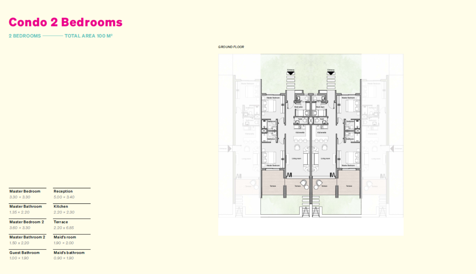 Floor plan for apartment at Saltshore - Salt