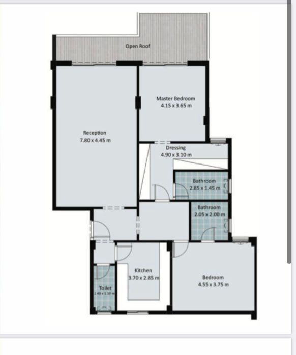 Floor plan for duplex at Fifth Square Al Marasem