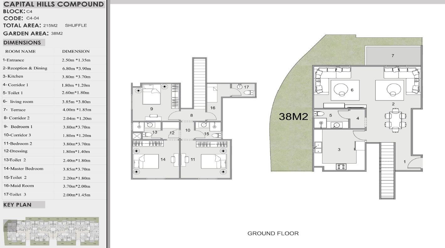 Floor plan for duplex at La Colina East