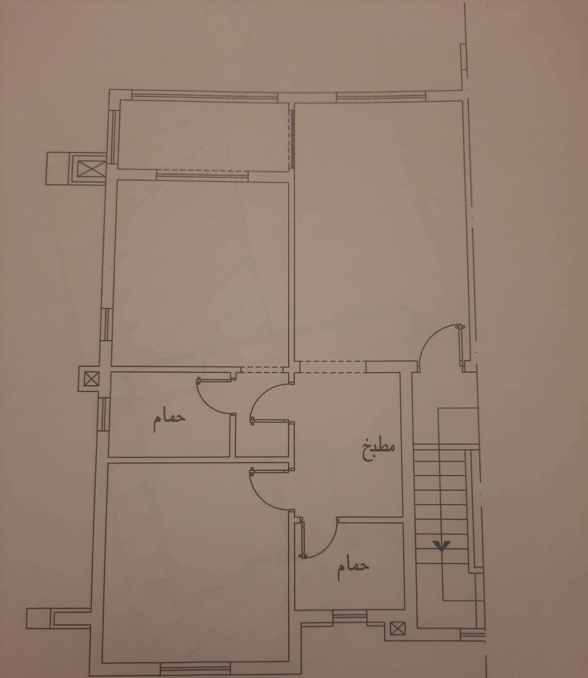 Floor plan for chalet at Amwaj