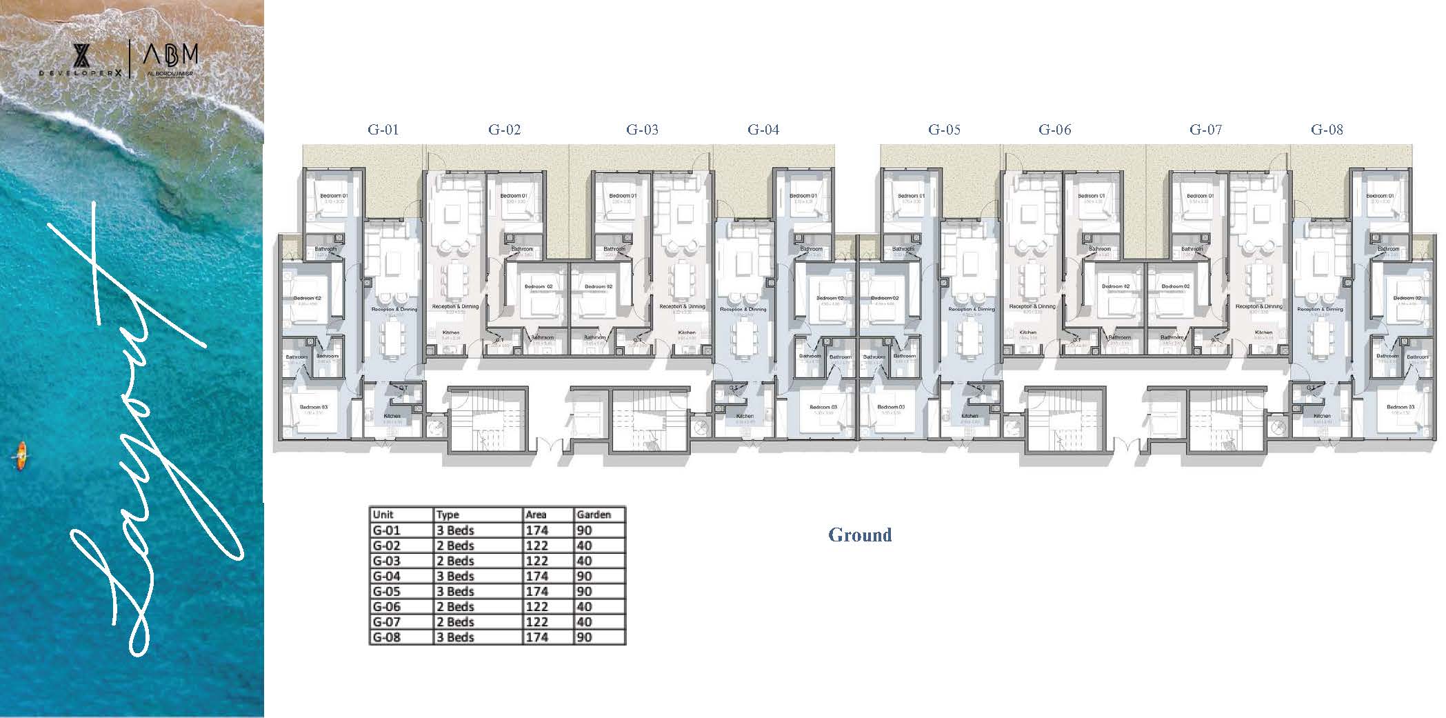 Floor plan for apartment at Bianchi Ilios
