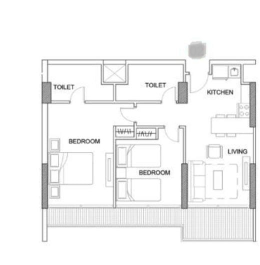 Floor plan for chalet at Golf Porto Marina