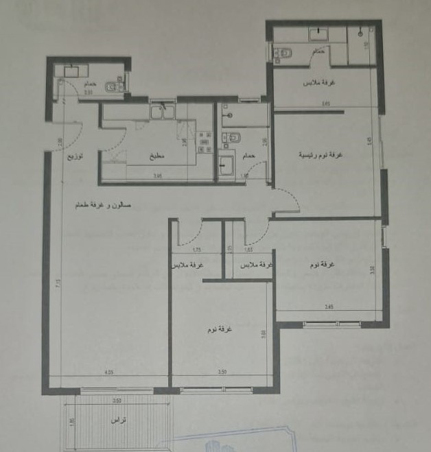 Floor plan for apartment at Ashgar City