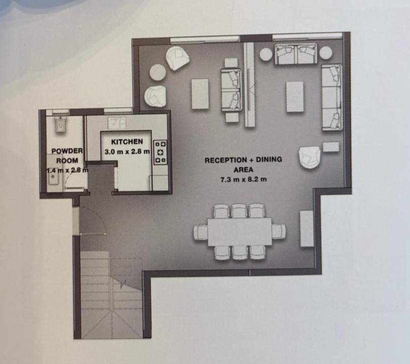 Floor plan for duplex at Creektown
