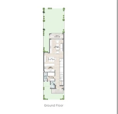 Floor plan for townhouse at Hyde Park North - Seashore