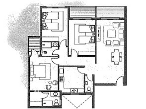 Floor plan for apartment at Dejoya Residence