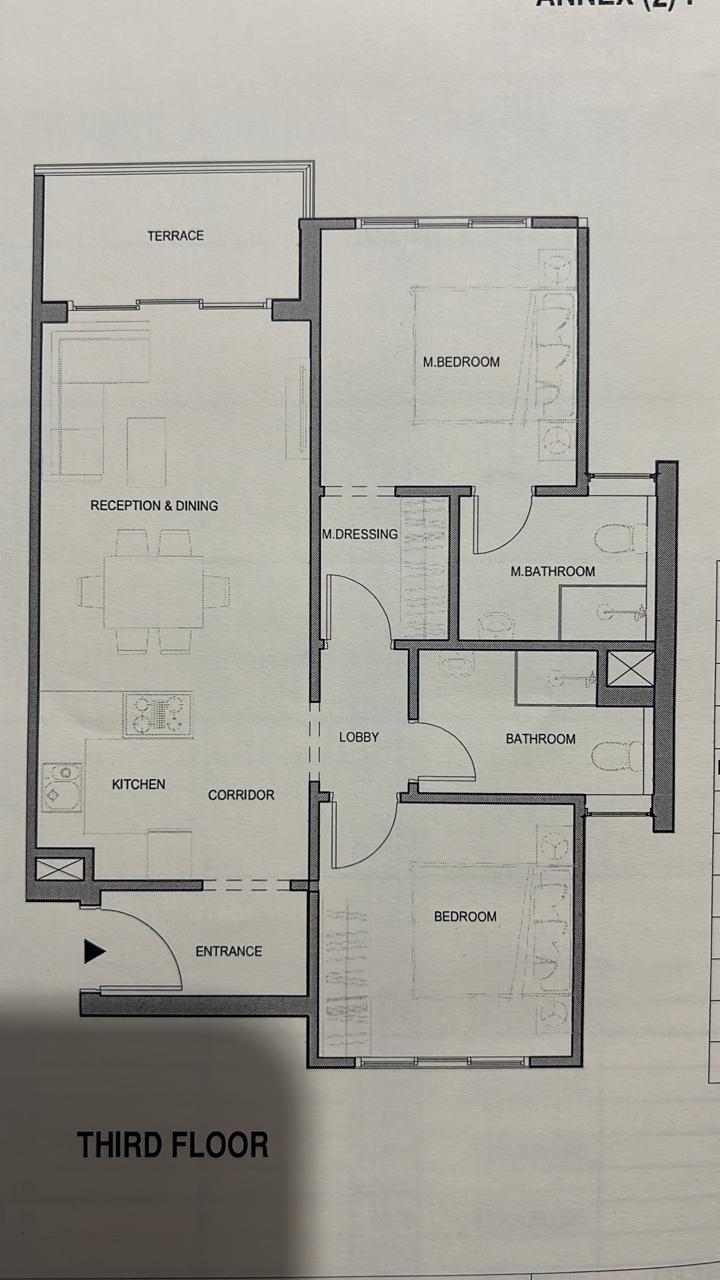 Floor plan for chalet at Seazen