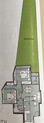 Floor plan for apartment at Jamila
