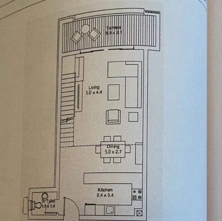 Floor plan for duplex at DISTRICT 5