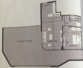 Floor plan for apartment at Jamila