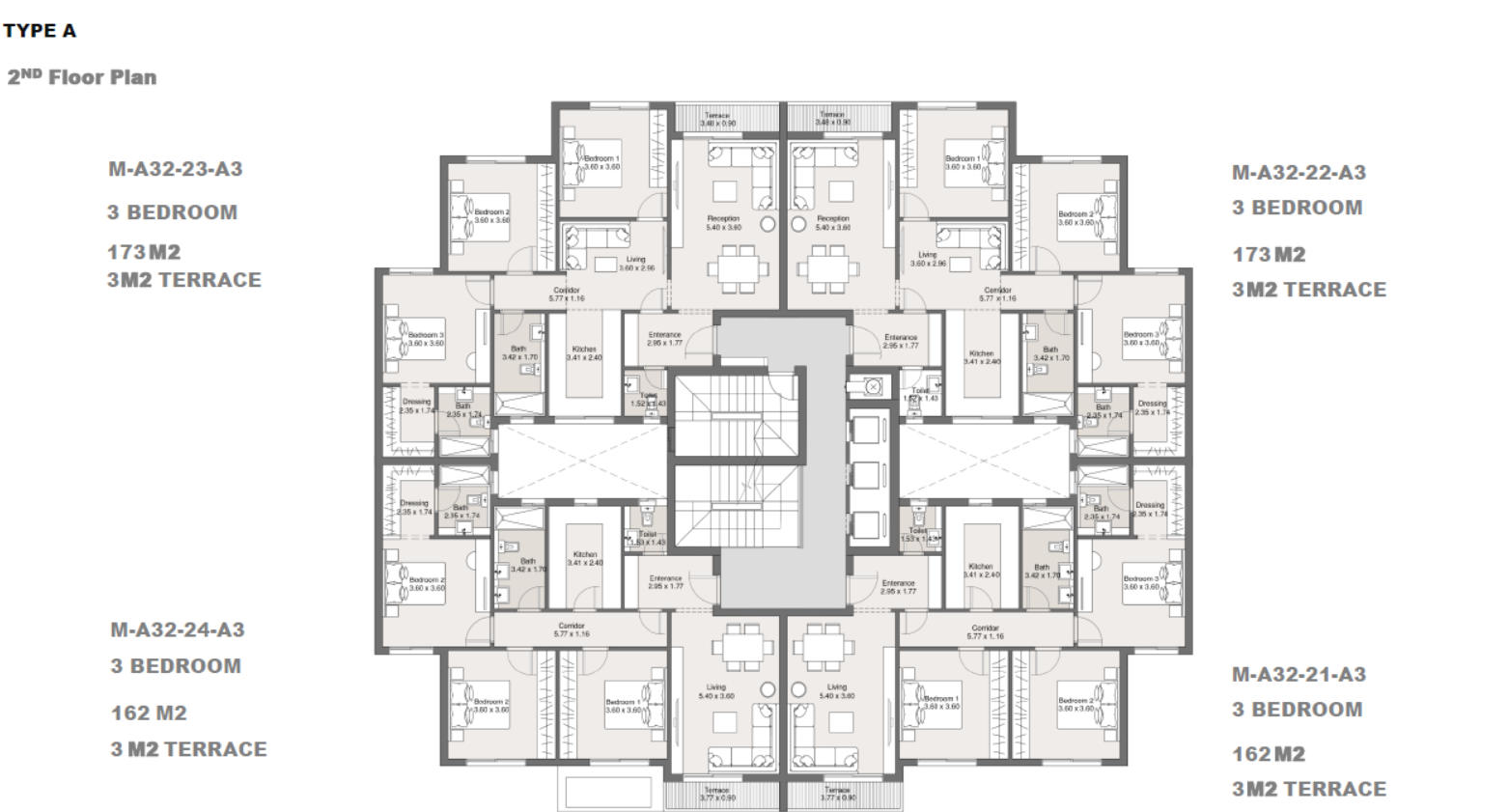 Floor plan for apartment at Maliv