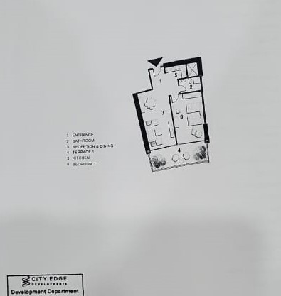 Floor plan for chalet at The Gate - New Alamein