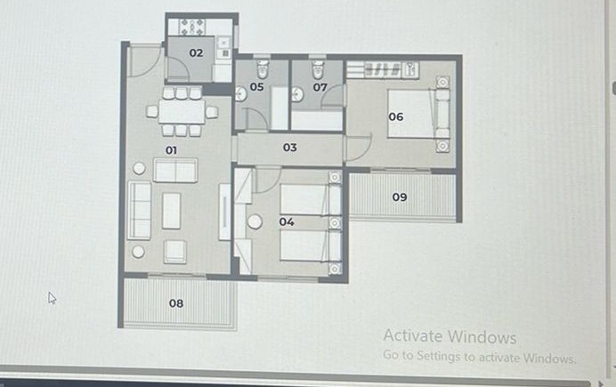 Floor plan for apartment at Il Bosco City