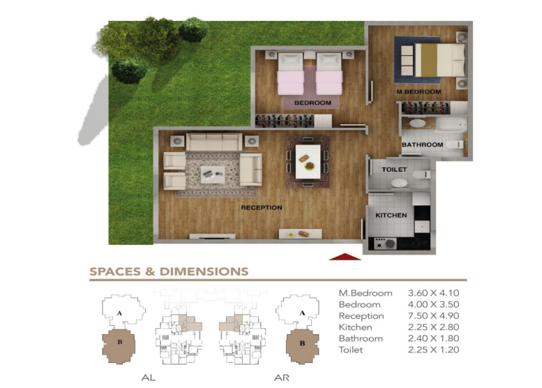 Floor plan for apartment at Mountain View iCity October
