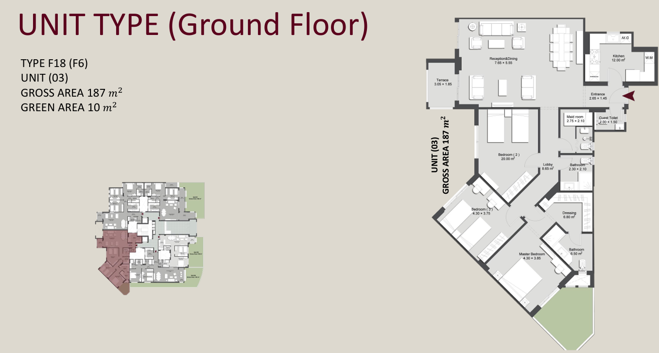 Floor plan for apartment at N Residence