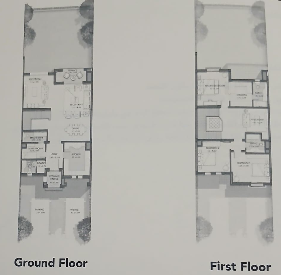 Floor plan for townhouse at City Gate