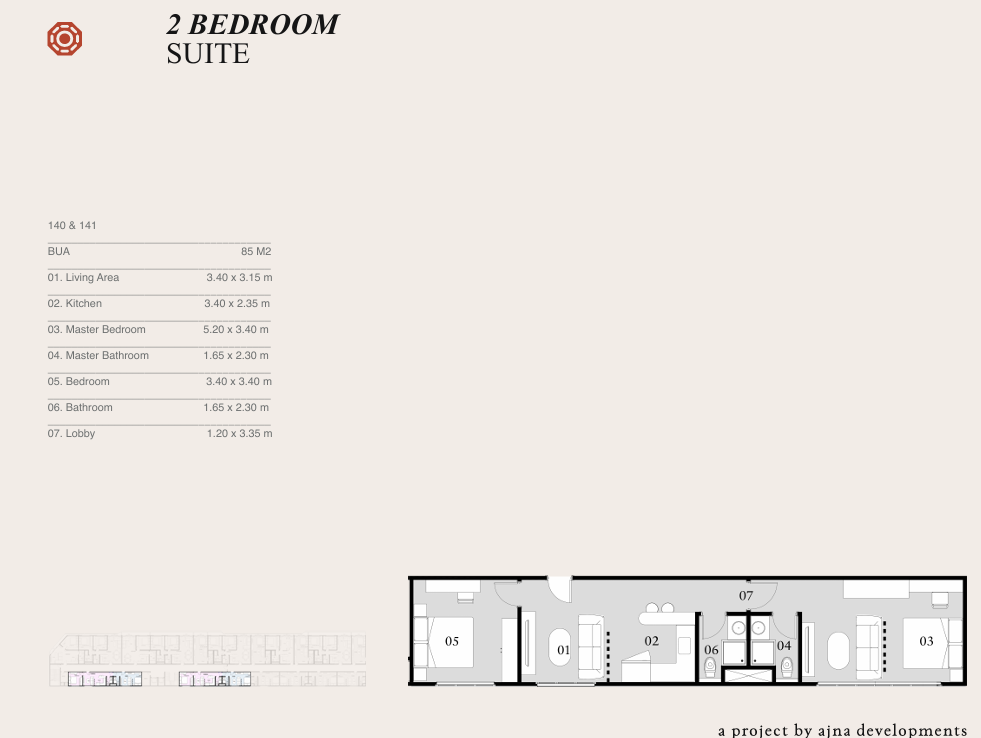 Floor plan for apartment at Eastville