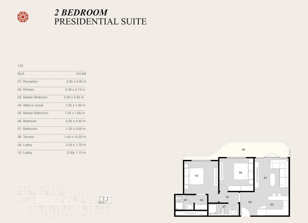 Floor plan for apartment at Eastville
