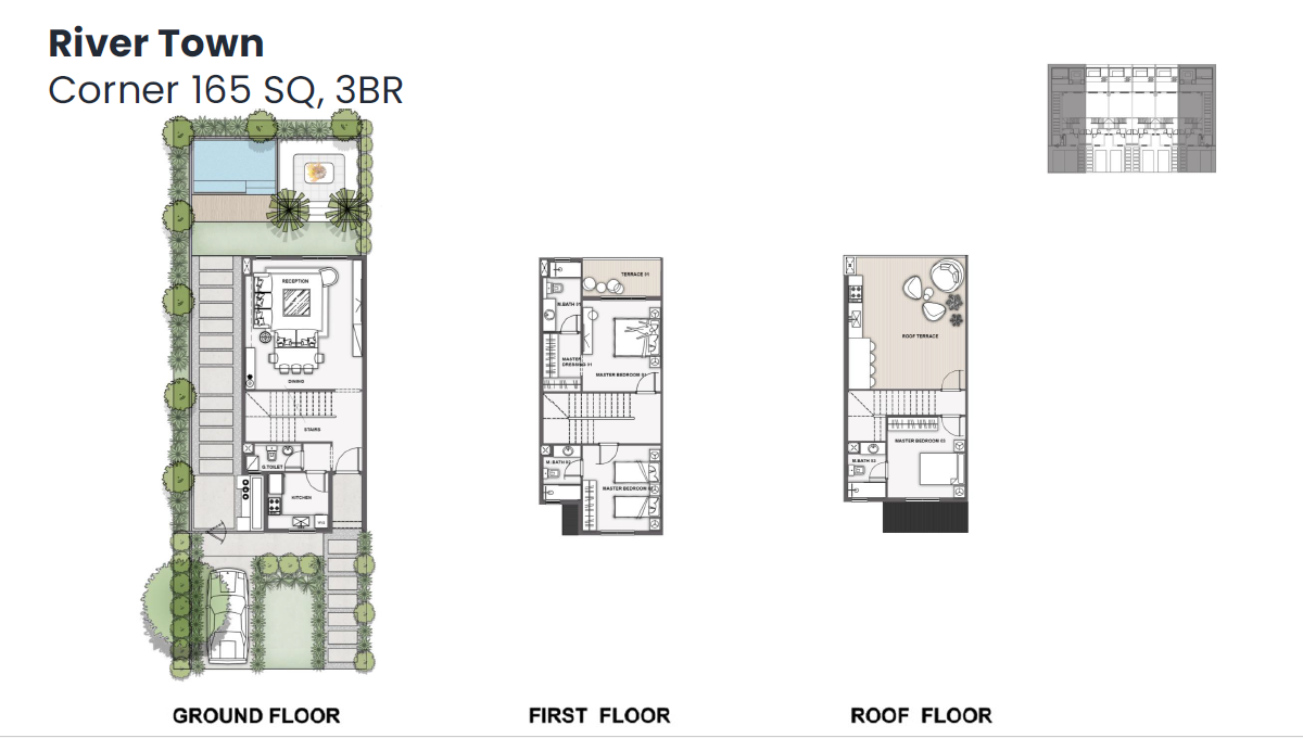 Floor plan for townhouse at Jirian - Mountain View