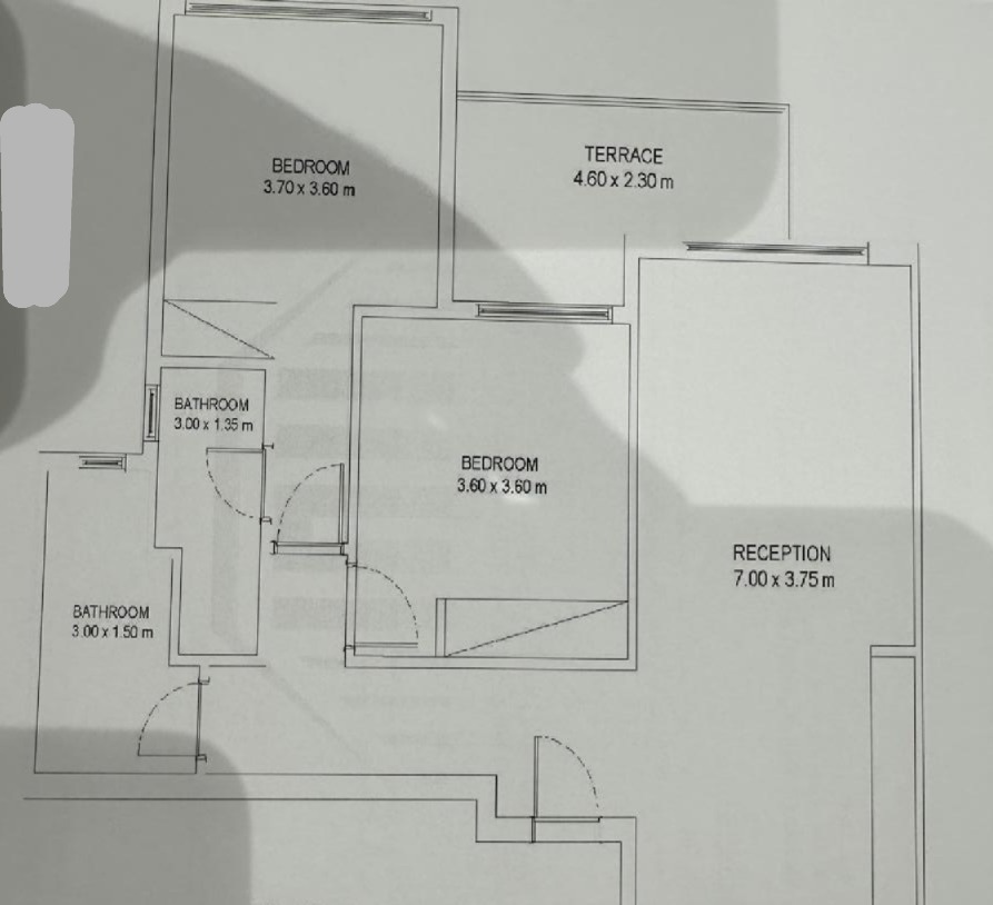 Floor plan for chalet at Mar Bay - Ras El Hekma