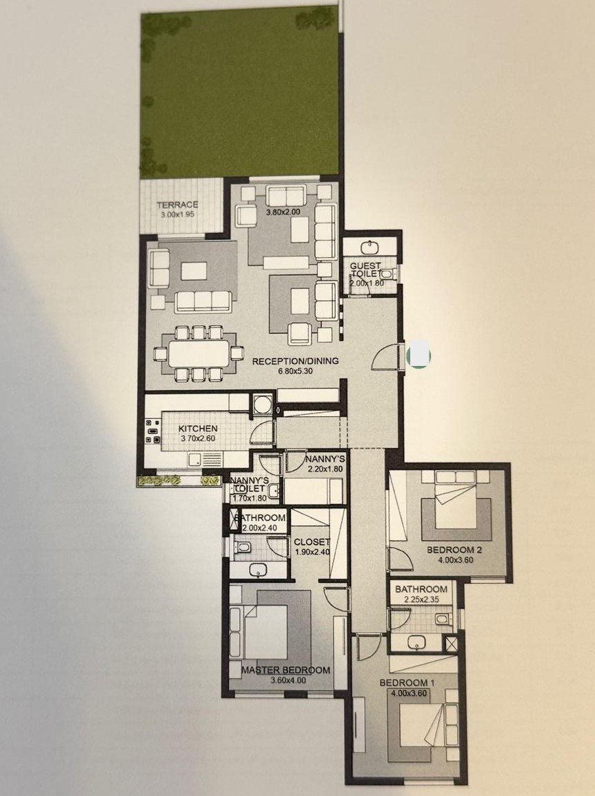 Floor plan for apartment at Allegria Residence
