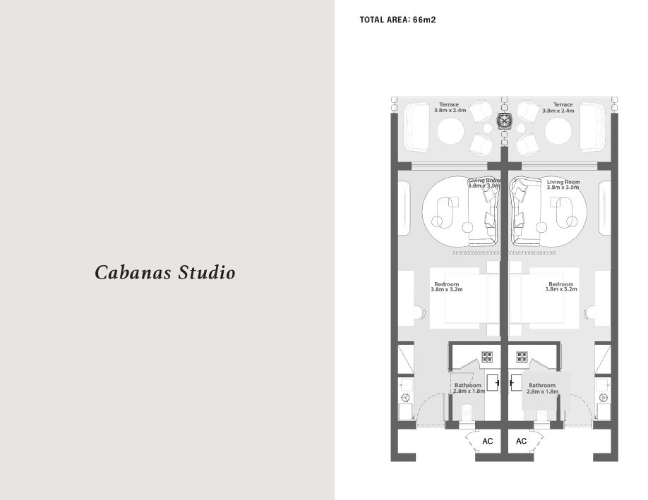 Floor plan for  at Zoya Ghazala Bay