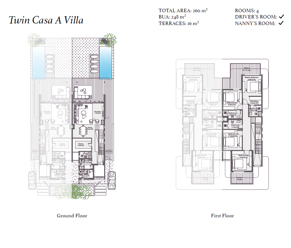 Floor plan for  at Zoya Ghazala Bay