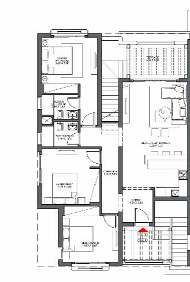 Floor plan for chalet at Saada North Coast