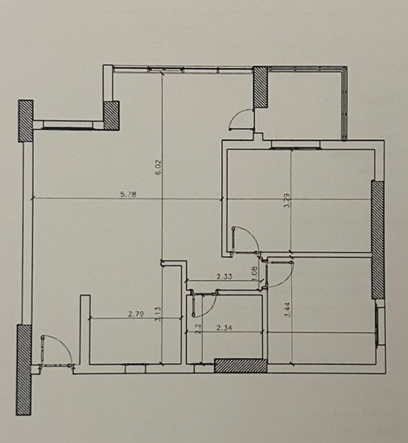 Floor plan for apartment at Jade Park