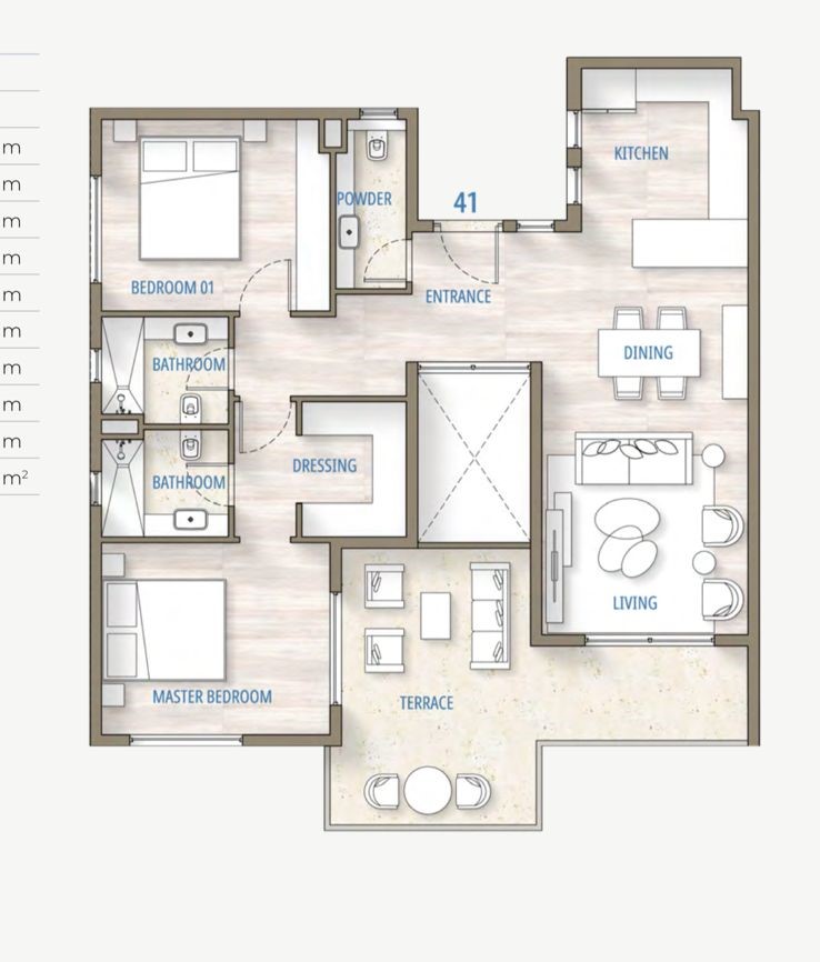 Floor plan for chalet at Southmed