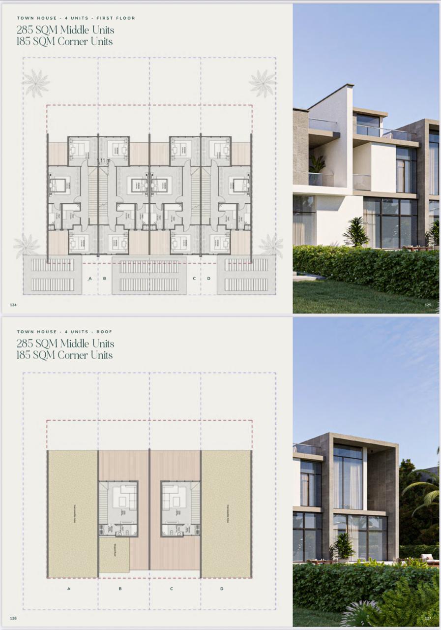 Floor plan for townhouse at Saada