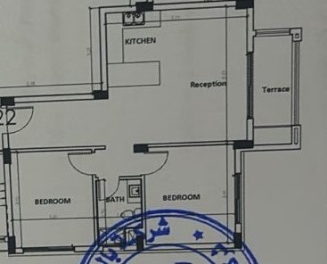 Floor plan for apartment at Palm Parks