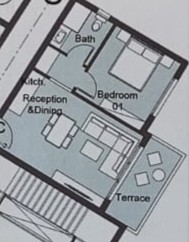 Floor plan for apartment at Badya