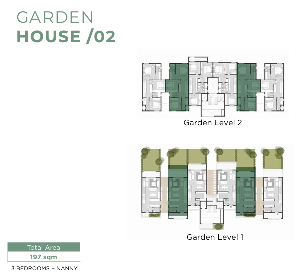 Floor plan for duplex at SODIC East
