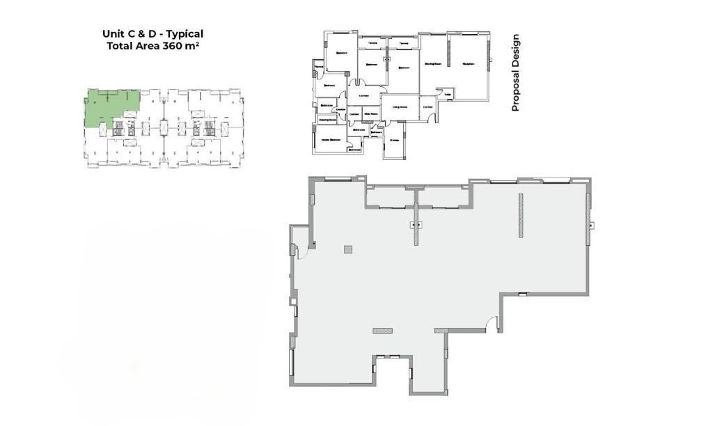 Floor plan for apartment at Capital Heights 1