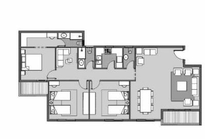 Floor plan for apartment at Dejoya Residence