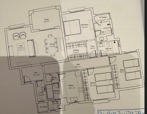 Floor plan for apartment at DISTRICT 5