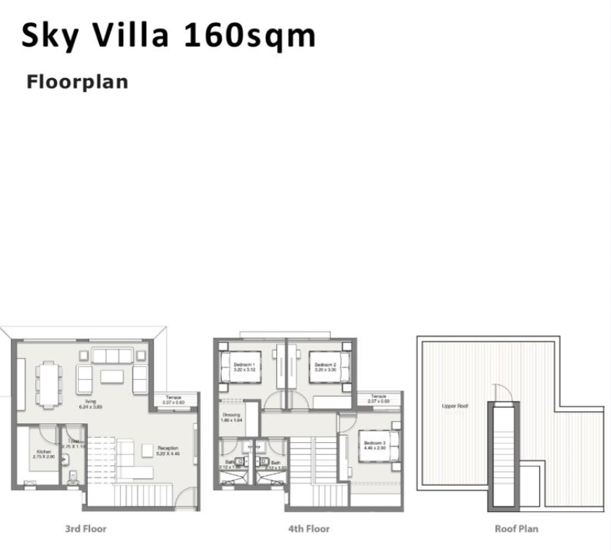 Floor plan for villa at At East