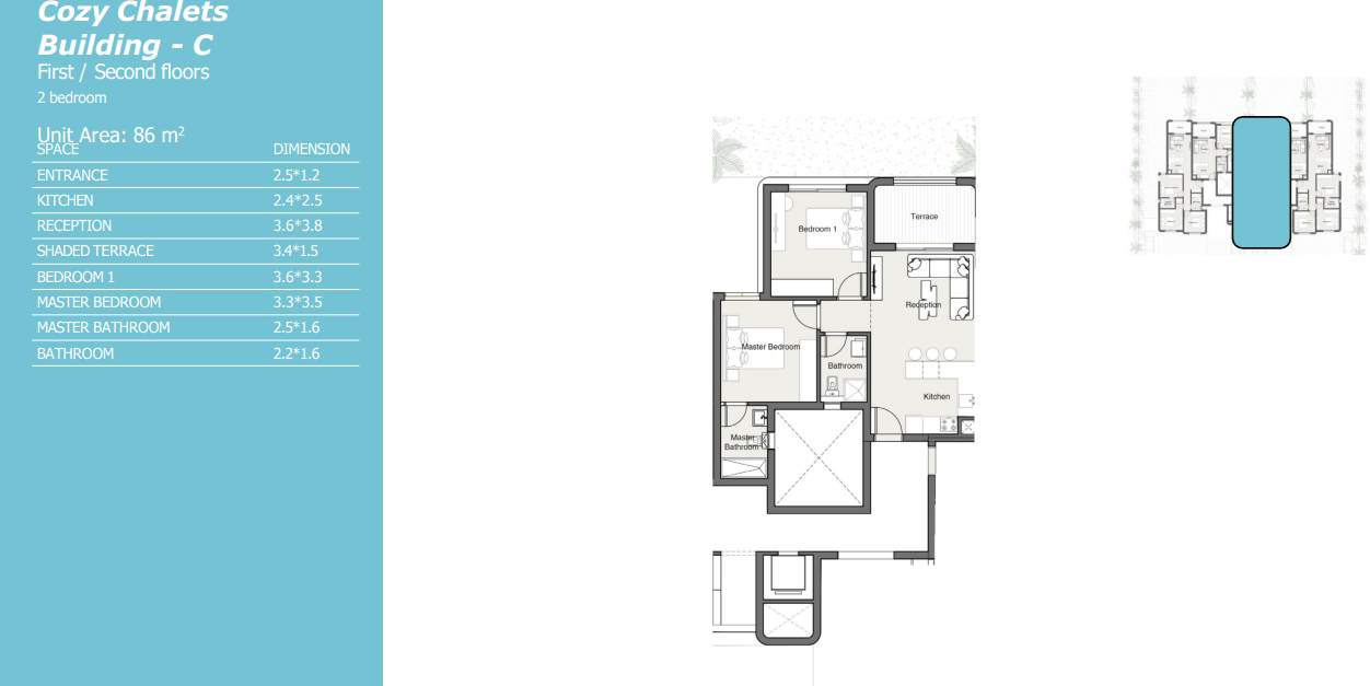 Floor plan for chalet at Summer