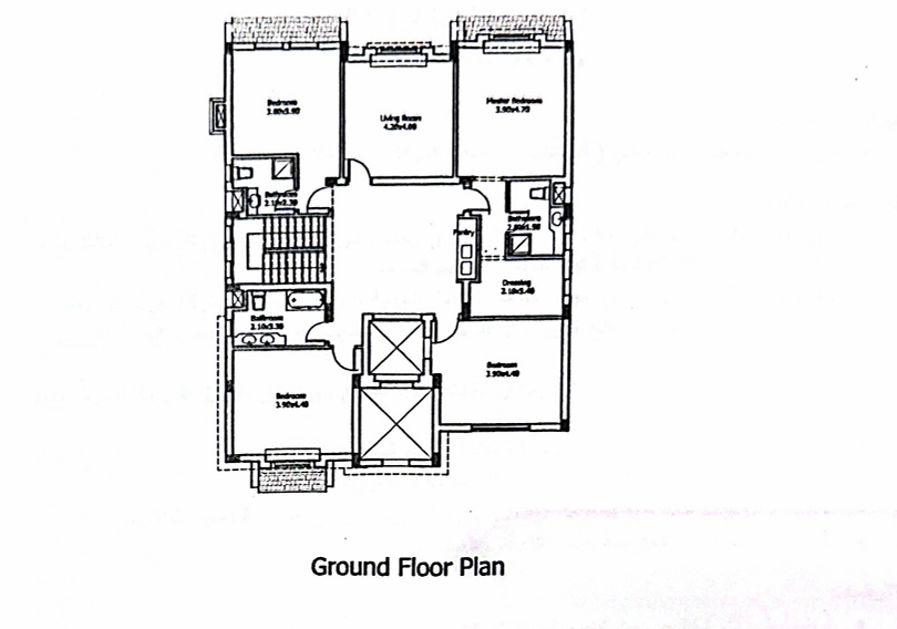 Floor plan for villa at Gardenia Park 2