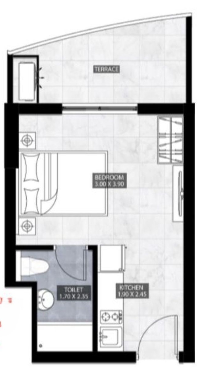 Floor plan for chalet at Golf Porto Marina