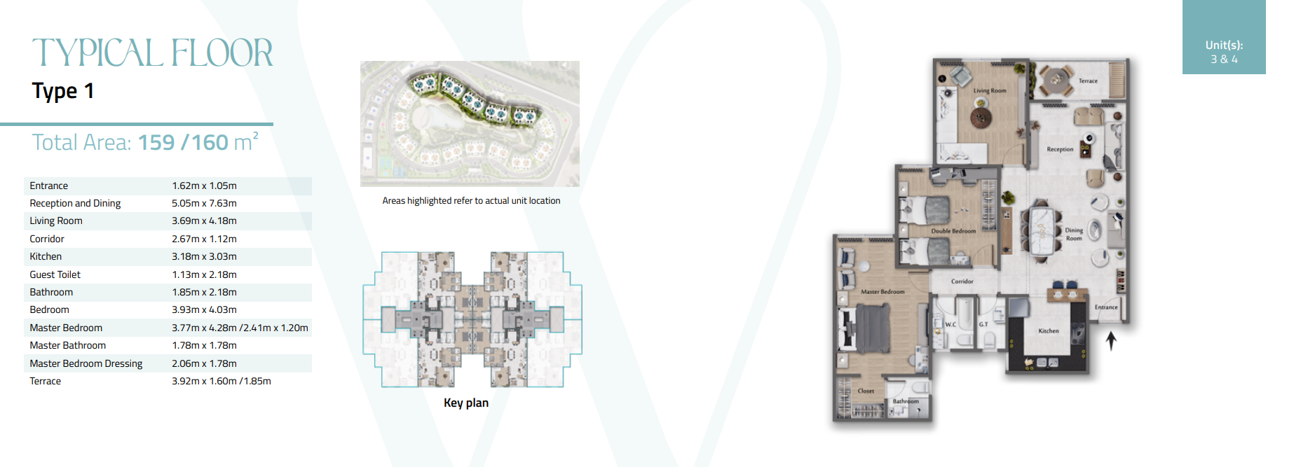 Floor plan for apartment at Rock White