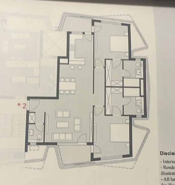 Floor plan for apartment at Badya