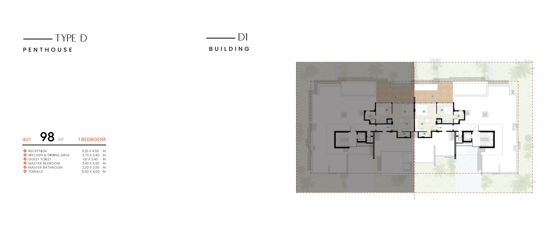 Floor plan for chalet at Azha North Coast