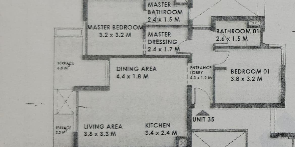 Floor plan for chalet at Solare