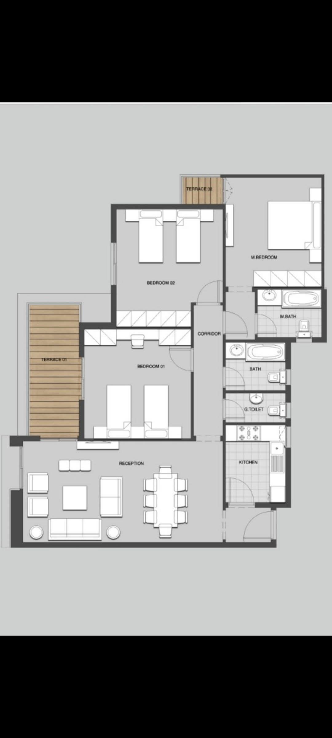 Floor plan for apartment at Mountain View iCity October