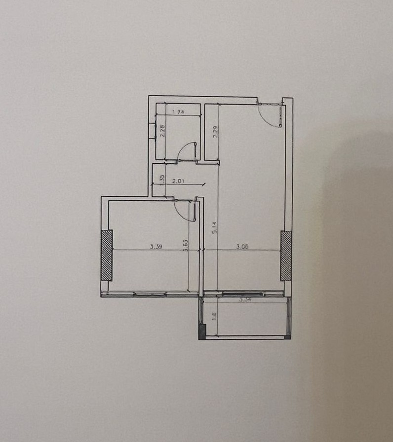 Floor plan for apartment at Jade Park