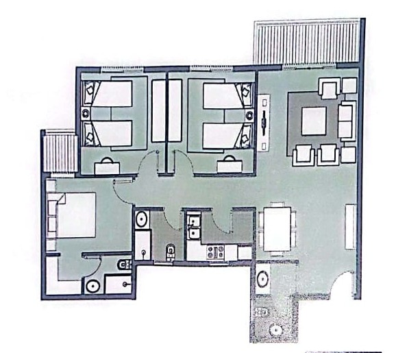 Floor plan for apartment at Dejoya Residence