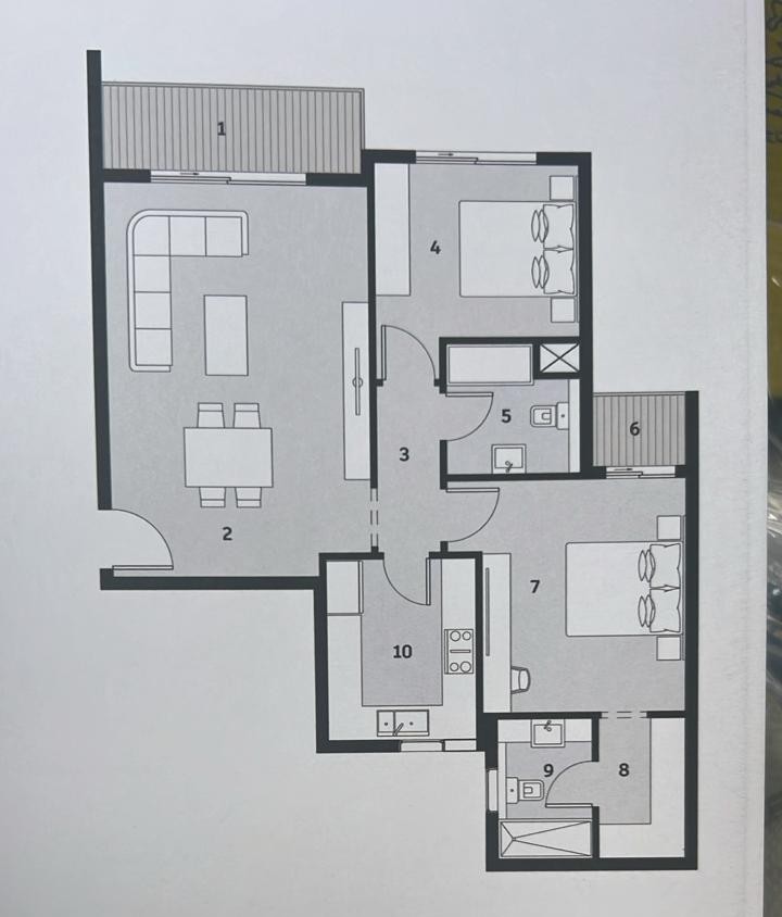 Floor plan for apartment at Ivoire West